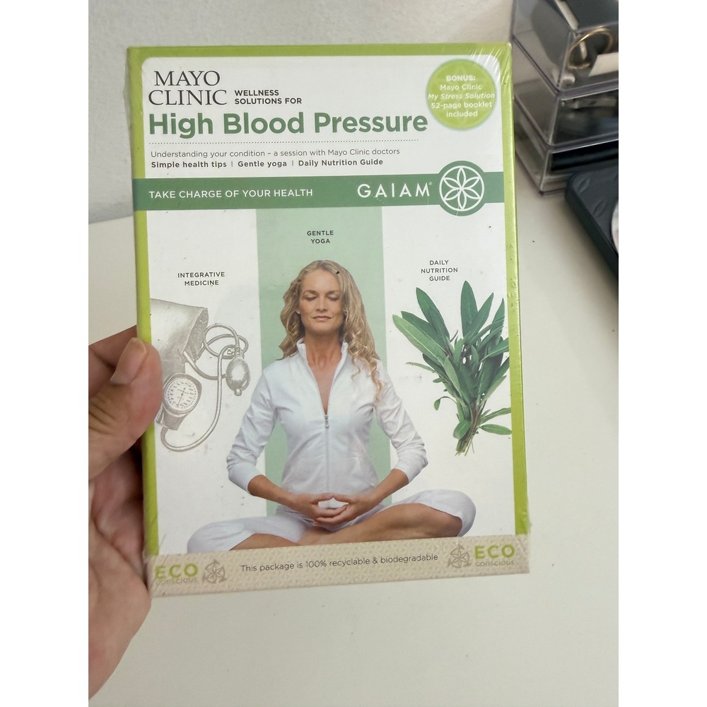 Mayo Clinic Wellness Solutions for High Blood Pressure DVD Gaiam Rodney Yee New